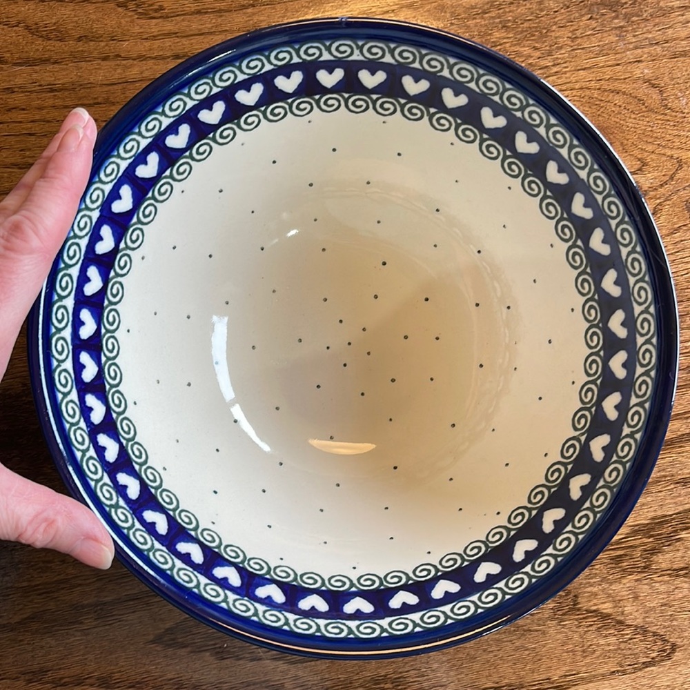 Polish Pottery Serving Bowl